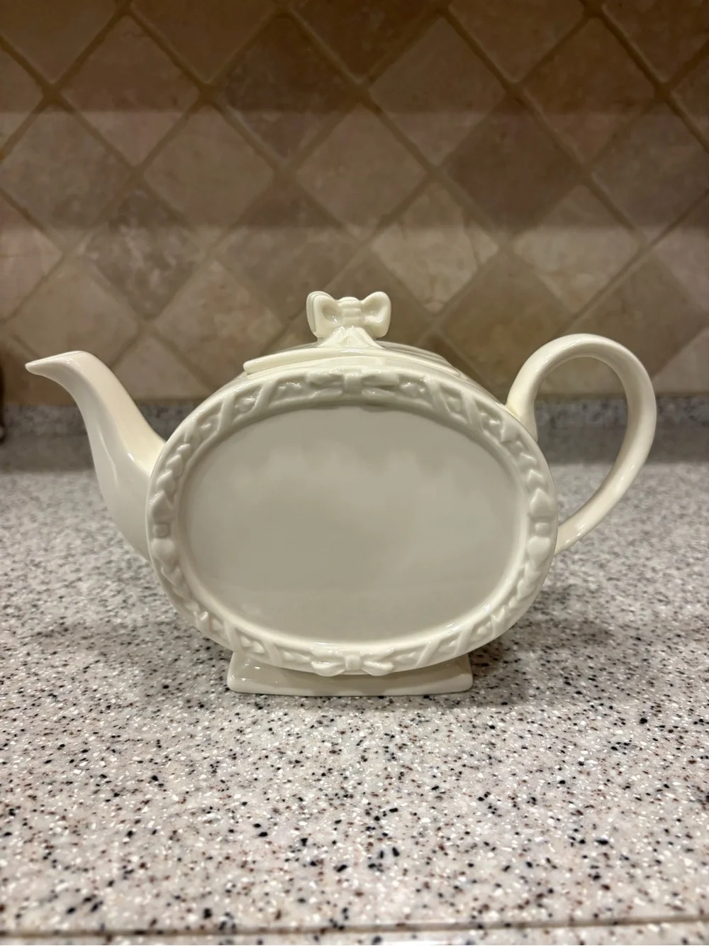 Ivory Porcelain Teapot